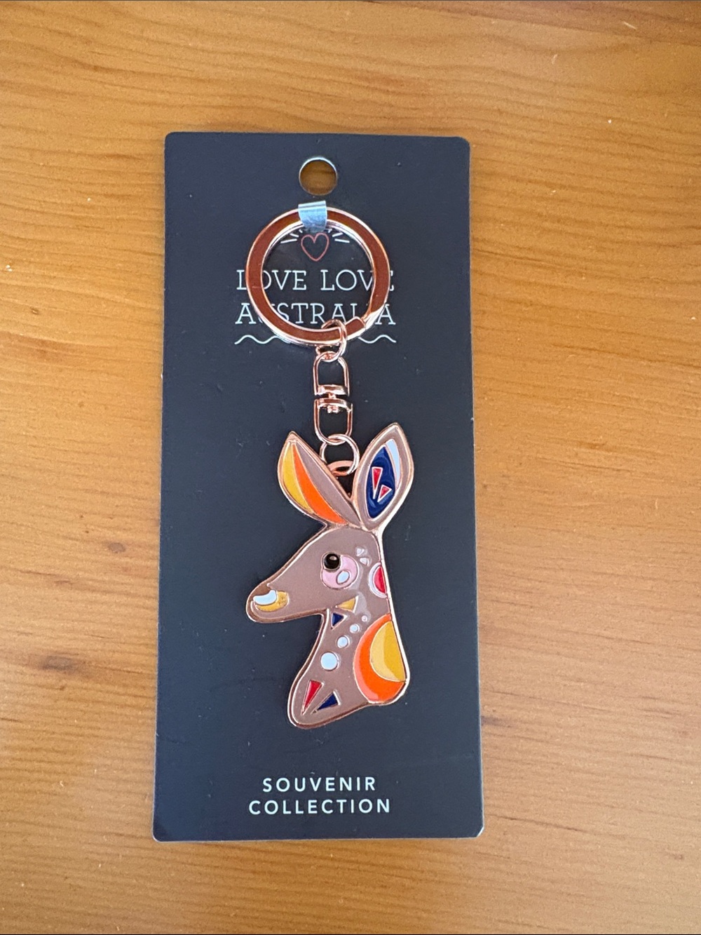 Kids Brown Kangaroo Keychain